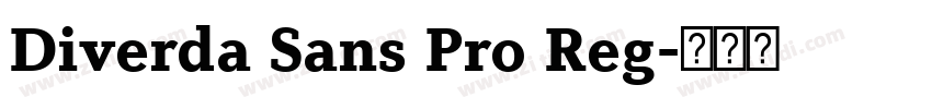 Diverda Sans Pro Reg字体转换